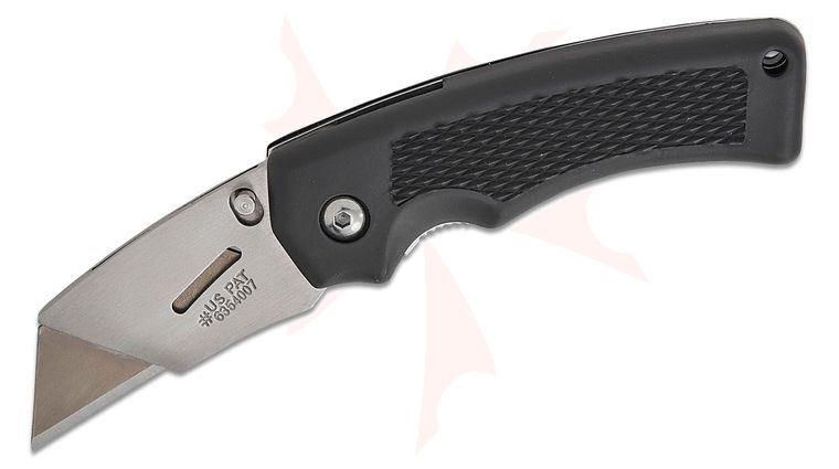 Gerber Superknife Edge Utility Folding Knife 1.1 inch Replaceable Blade, Black TacHide Handles
