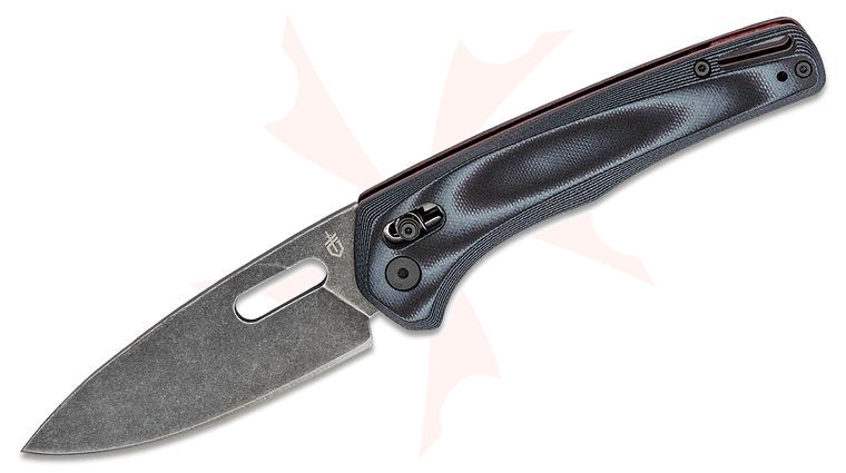 Gerber Sumo Pivot Lock Folding Knife 3.875 inch 7Cr17M0V Black Stonewashed Spear Point Blade, Black and Gray Layered G10 Handles