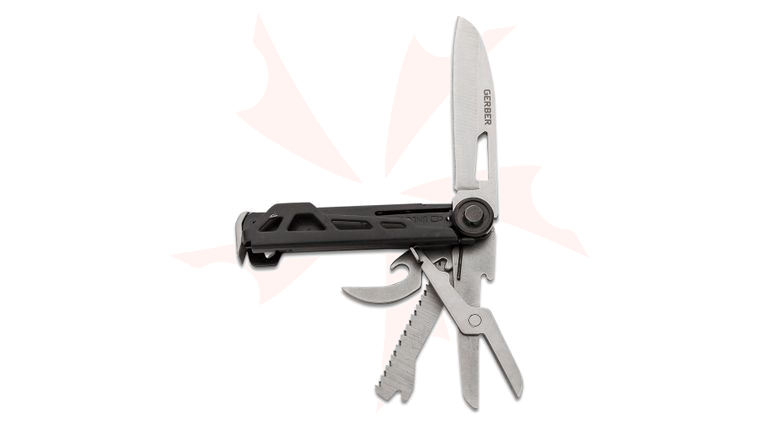 Gerber Armbar Scout Multi-Function Folding Knife 2.5 inch Satin Plain Blade, Onyx Black Handle