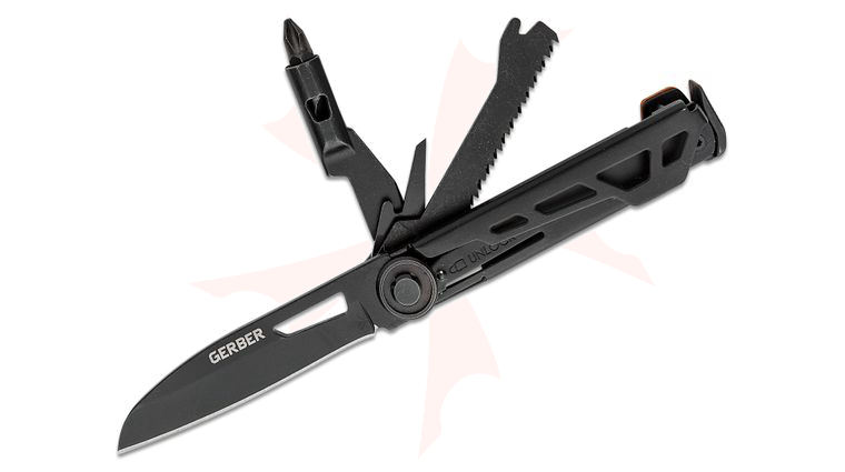 Gerber Armbar Trade Multi-Function Folding Knife 2.5 inch Black Plain Blade, Burnt Orange Handle