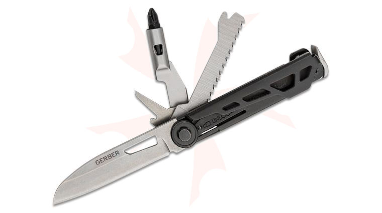 Gerber Armbar Trade Multi-Function Folding Knife 2.5 inch Satin Plain Blade, Onyx Black Handle
