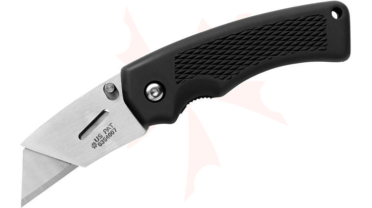 Gerber Superknife Edge Utility Folding Knife 1.1 inch Replaceable Blade, Black TacHide Handles