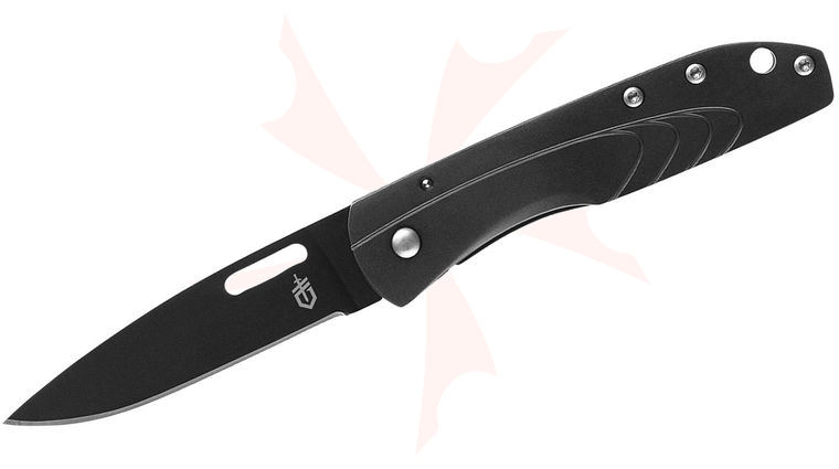 Gerber STL 2.5 Folding Knife 2.6 inch Plain Blade, Stainless Steel Handles