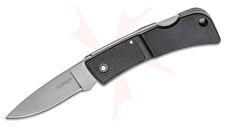 Gerber LST Folding Knife 2.63 inch Bead Blast Plain Blade, GFN Handles