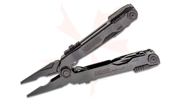 Gerber 22-01545 One-Hand Opening Diesel Multi-Tool, Black