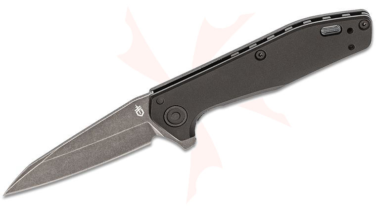Gerber Fastball Flipper Knife 3 inch S30V Black Oxide Wharncliffe Blade, Black Aluminum Handles - USA Made