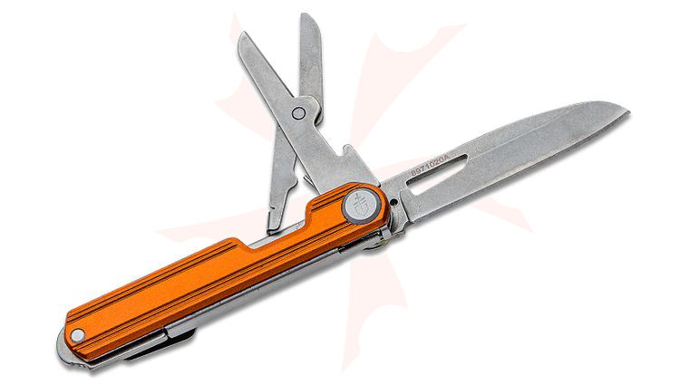 Gerber Armbar Slim Cut Multi-Function Folding Knife 2.5 inch Plain Blade, Orange Handle