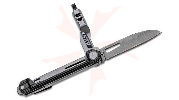 Gerber Armbar Slim Drive Multi-Function Folding Knife 2.5 inch Plain Blade, Onyx Black Handle