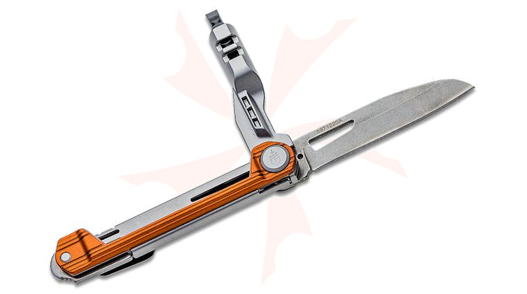 Gerber Armbar Slim Drive Multi-Function Folding Knife 2.5 inch Plain Blade, Orange Handle