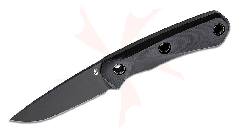 Gerber Reserve Terracraft Fixed Blade Knife 3.9 inch S30V Black Drop Point Blade, Black G10 Handles, Boltaron Sheath