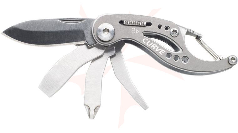 Gerber Curve (Gray) Keychain Size Mini Multi-Tool 2.25 inch Closed