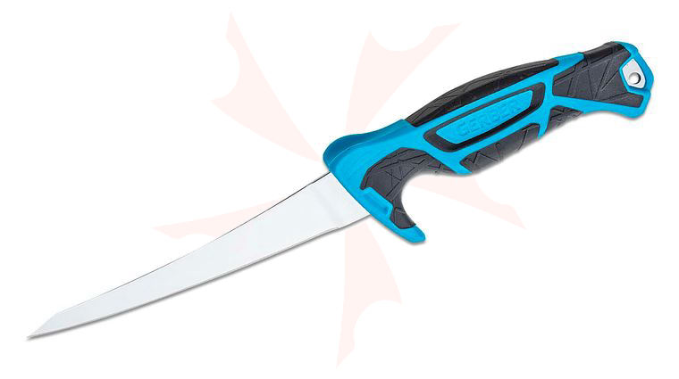 Gerber Fishing Series Controller Salt Rx 6 inch Flexible Fillet Knife, Polypropylene Handle, Sheath with Built In Sharpening System