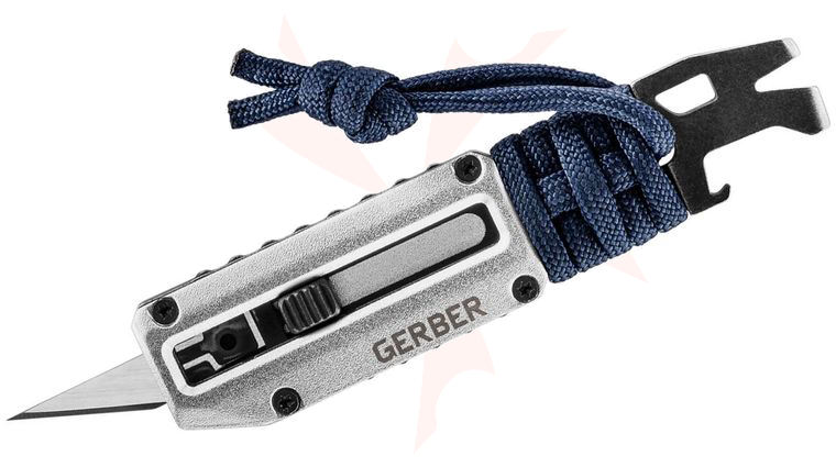 Gerber Prybrid X Mini Multi-Function Tool, Replaceable Razor Blade, Silver Aluminum Handles