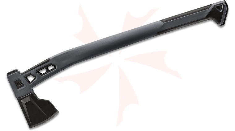 Gerber Bushcraft Axe, Gray Rubberized Overmold Handle, Waterproof Gear Storage Stick, Nylon Sheath 26.25 inch Overall