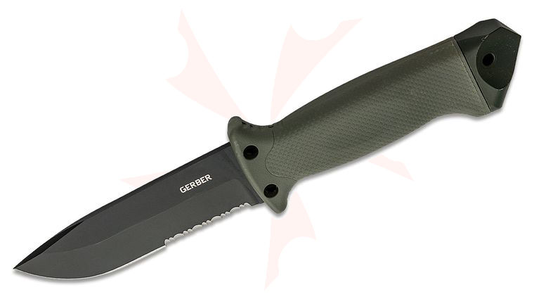 Gerber LMF II Infantry Fixed 4.84 inch Combo Blade, FG5042, Glass Filled Nylon Handle