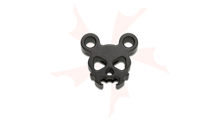 GiantMouse Titanium Morbid Mouse Lanyard Bead