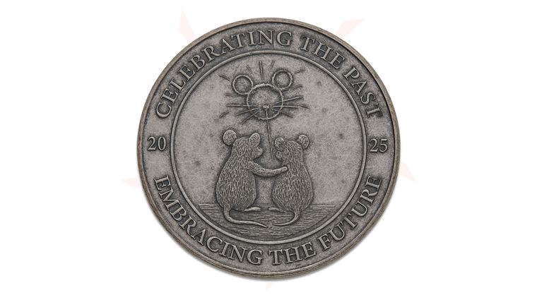 GiantMouse Antique Silver 10 Year Jubilee Coin
