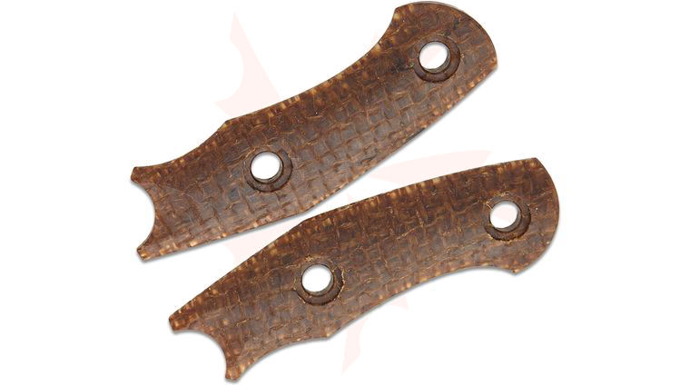 GiantMouse GMF1 Burlap Micarta Handle Scales