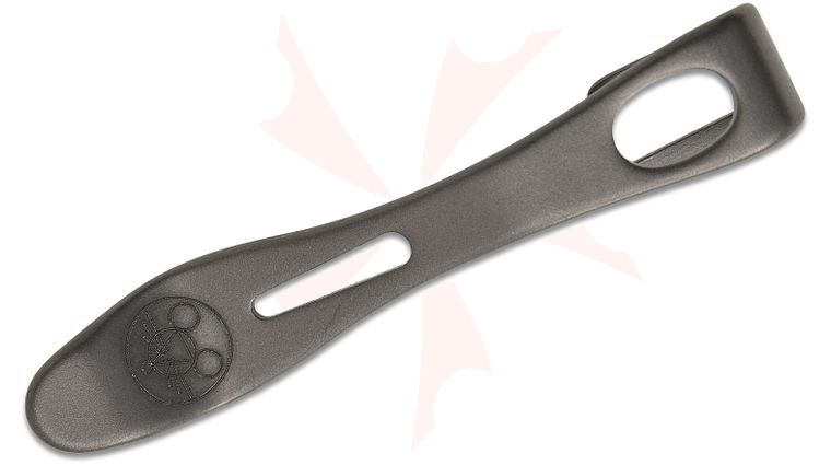 GiantMouse Stonewashed Titanium Deep Carry Clip