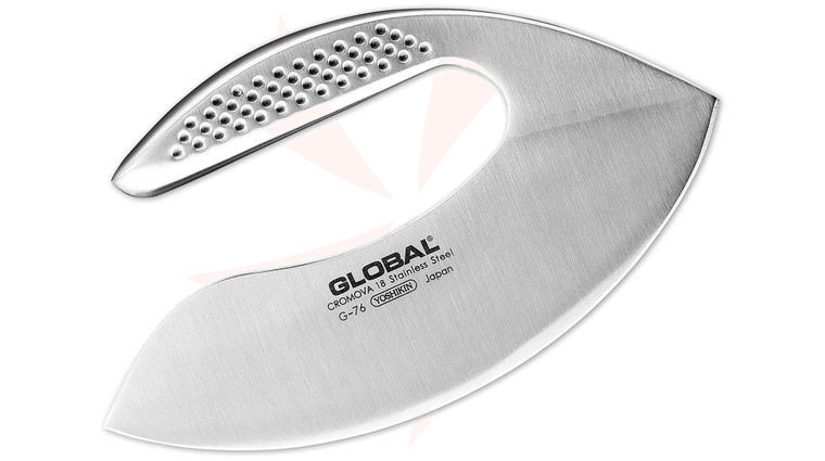 Global G-76 Classic 7 inch Herb Chopper Ulu Knife