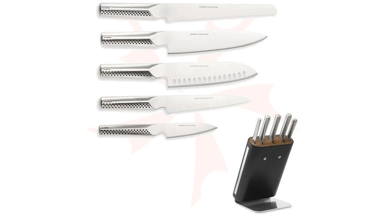 Global GU-6001 UKON 6-Piece Starter Knife Block Set