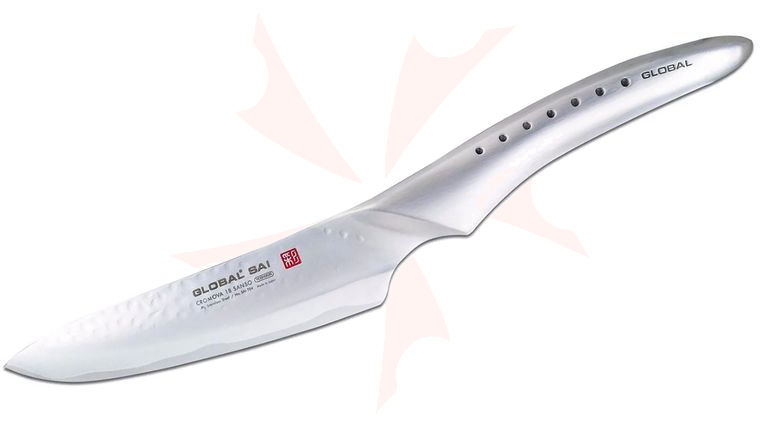 Global SAI-T04 Sai Jumble Steak Knife 4.5 inch Hammered Blade