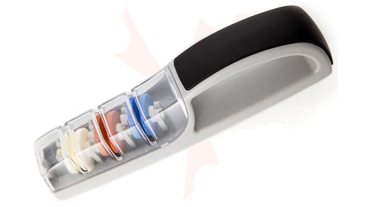 Global 550/GB MinoSharp 3 Ceramic Water Sharpener, Gray and Black