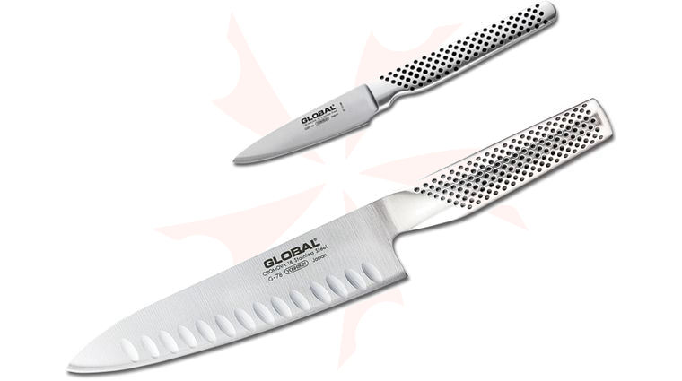 Global G-7846 Classic 2 Piece Kitchen Knife Set