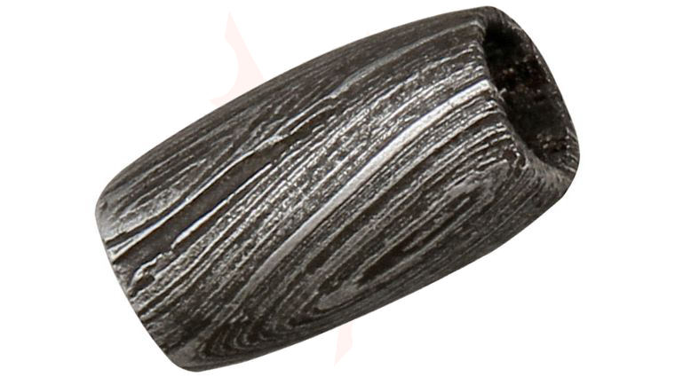 Grindworx Damascus Steel Convex Barrel Bead
