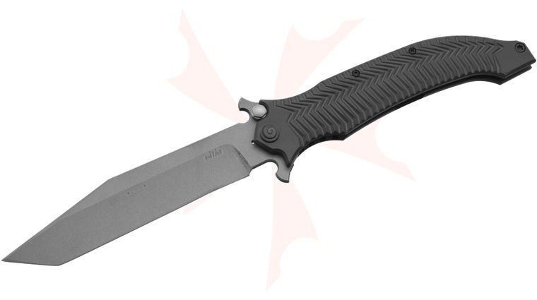 HTM Knives Darrel Ralph DDR AXD 5.5 Assisted Folder 5-1/2 inch Stonewashed S35VN Blade, Titanium Handles