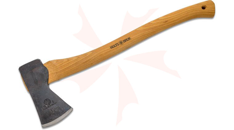 Hults Bruk Premium Aneby 20 inch Hatchet, Hickory Wood Handle, Leather Sheath