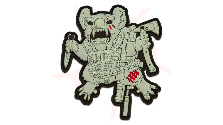 Halfbreed Blades Drop Bear Morale Patch 2024 GITD Glow-in-the-Dark