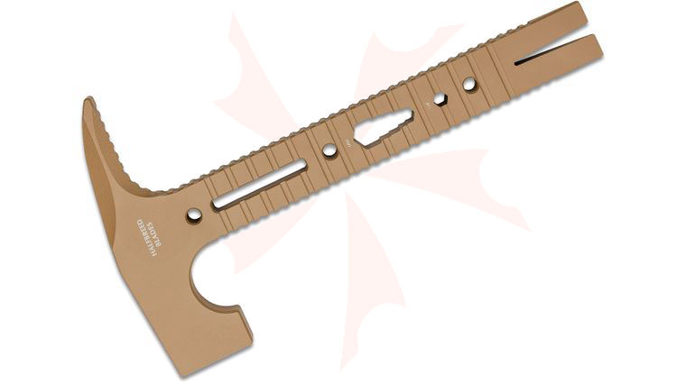 Halfbreed Blades Incident Response Tool 10.23 inch Overall, Unsharpened Hammer Head, D2 Dark Earth Teflon, No Sheath