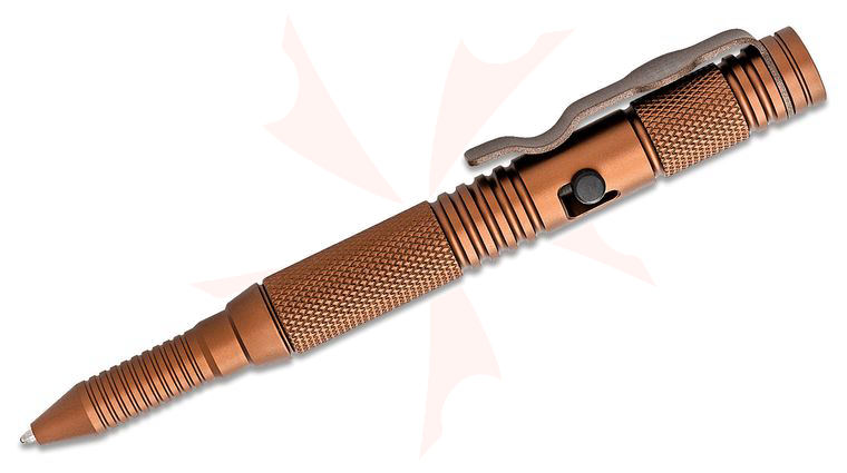 Halfbreed Blades Tactical Bolt Pen, Dark Earth, 5.98 inch Overall