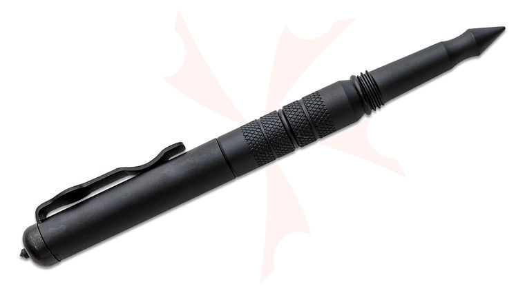 Halfbreed Blades TWI-01C Tactical Screw Cap Pen with Tungsten Glass Breaker, Black, 5.98 inch Overall