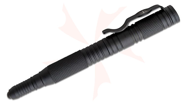 Halfbreed Blades TWI-02 Tactical Screw Cap Pen with Ball Glass Breaker, Black, 5.86 inch Overall