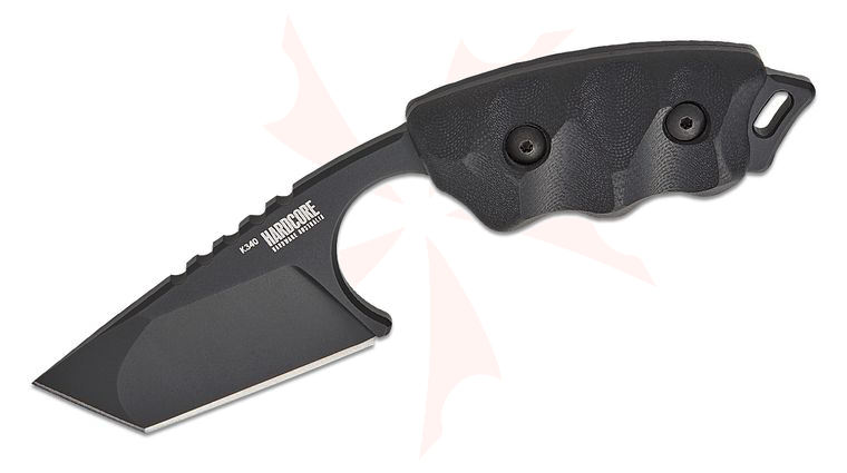 Hardcore Hardware LFK-04 Gen-2 Little Field Fixed Blade Knife 2.75 inch K340 Black Teflon Tanto Blade, G10 Handles, Kydex Sheath