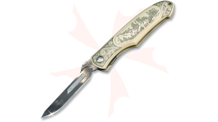 Havalon Piranta-Predator Skinning Knife, Timber Wolf, #60XT Replaceable Blades