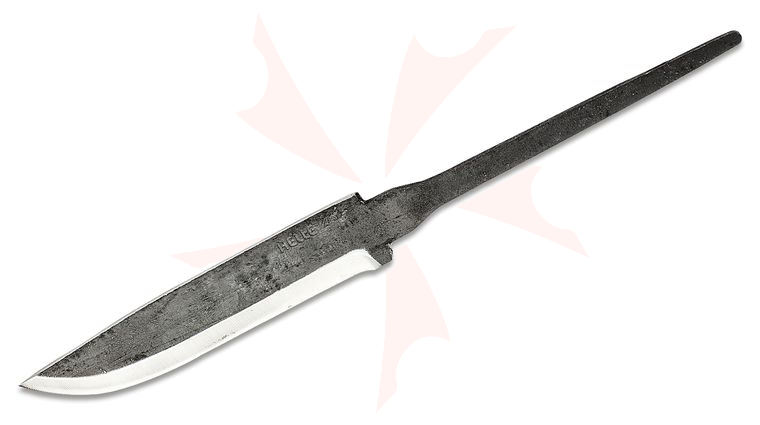 Helle Viking Knife Making Blade 4.25 inch Triple Laminated Carbon Steel, 8.625 inch Overall 