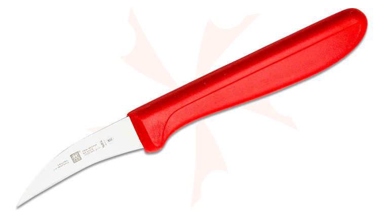 Zwilling J.A. Henckels TWIN Master 2.25 inch Bird's Beak Peeling Knife, Red Zytel Handle