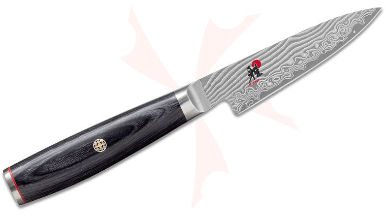 Zwilling J.A. Henckels Miyabi Kaizen II Damascus Shotoh (Paring Knife), 3.5 inch Blade, Pakkawood Handle