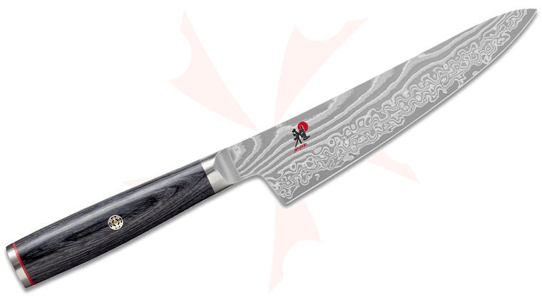 Zwilling J.A. Henckels Miyabi Kaizen II Damascus Shotoh (Prep Knife), 5.5 inch Blade, Pakkawood Handle