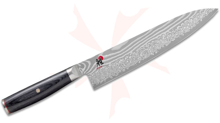 Zwilling J.A. Henckels Miyabi Kaizen II Damascus Gyutoh (Chef's Knife), 9.5 inch Blade, Pakkawood Handle