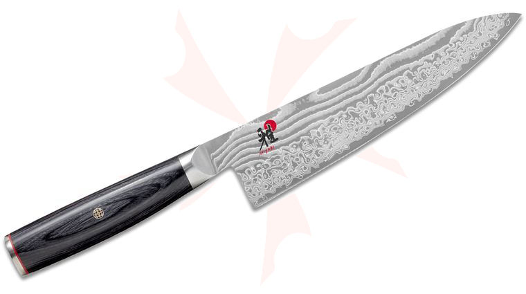 Zwilling J.A. Henckels Miyabi Kaizen II Damascus Gyutoh (Chef's Knife), 8 inch Blade, Pakkawood Handle