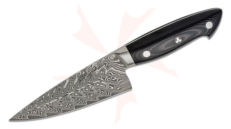 Zwilling J.A. Henckels EUROLine Bob Kramer Stainless Damascus 6 inch Chef's Knife, Micarta Handle
