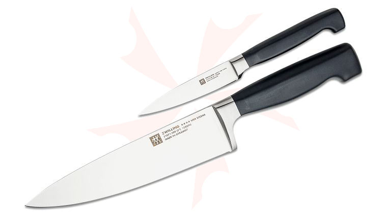 Zwilling J.A. Henckels TWIN Four Star 2 Piece  inchThe Must Haves inch Set, Black Polypropylene Handles