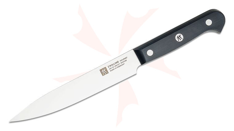 Zwilling J.A. Henckels Gourmet 6 inch Slicing Knife, Black POM Handles