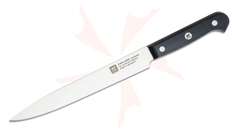 Zwilling J.A. Henckels Gourmet 8 inch Carving/Slicing Knife, Black POM Handles
