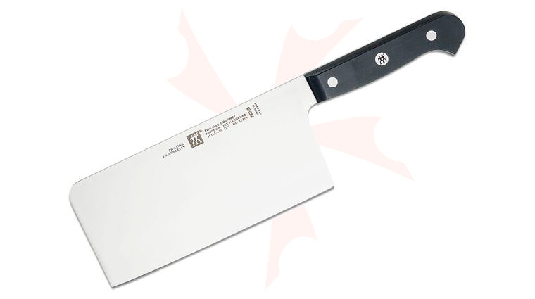 Zwilling J.A. Henckels Gourmet 7 inch Chinese Chef's Knife/Vegetable Cleaver, Black POM Handles