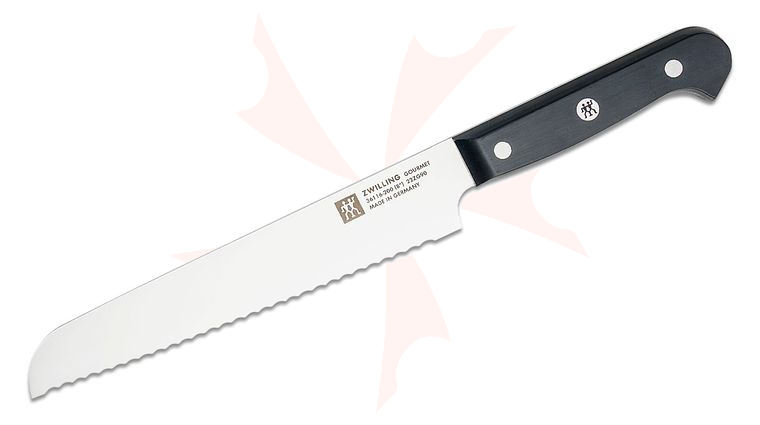 Zwilling J.A. Henckels Gourmet 8 inch Bread Knife, Black POM Handles